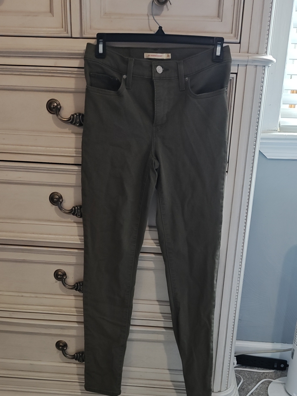 Levi's Olive Green Skinny Jeans